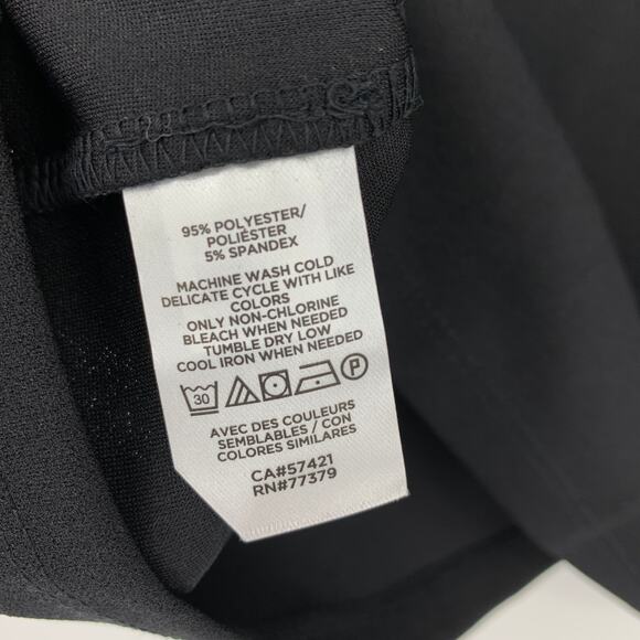 Ann Taylor Puff Sleeve Blouse Womens Sz Medium Black High Neck Keyhole Back NEW - Picture 6 of 7